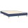 vidaXL Boxspringbett mit Matratze Blau 140x200 cm Stoff