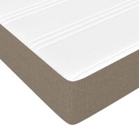 vidaXL Taschenfederkernmatratze Taupe 160x200x20 cm Stoff