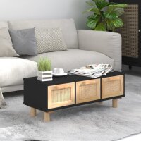 vidaXL Couchtisch Schwarz 80x40x30 cm Holzwerkstoff...