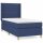 vidaXL Boxspringbett mit Matratze Blau 90x190 cm Stoff