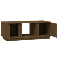 vidaXL Couchtisch Honigbraun 110x50x40 cm Massivholz Kiefer