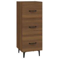 vidaXL Sideboard Braun Eichen-Optik 34,5x34x90 cm...