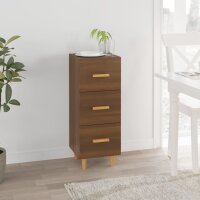 vidaXL Sideboard Braun Eichen-Optik 34,5x34x90 cm...