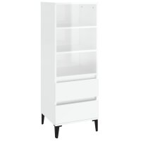 vidaXL Highboard Hochglanz-Weiß 40x36x110 cm...