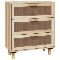 vidaXL Sideboard Braun 60x30x70 cm Massivholz Kiefer und...