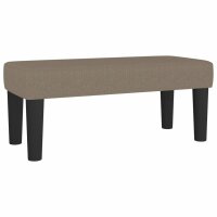 vidaXL Boxspringbett mit Matratze Taupe 80x200 cm Stoff