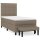 vidaXL Boxspringbett mit Matratze Taupe 80x200 cm Stoff