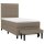 vidaXL Boxspringbett mit Matratze Taupe 80x200 cm Stoff