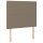 WOWONA Boxspringbett mit Matratze Taupe 80x200 cm Stoff