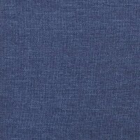 vidaXL Bettgestell Blau 120x200 cm Stoff