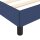 vidaXL Bettgestell Blau 120x200 cm Stoff