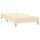 vidaXL Boxspringbett mit Matratze Creme 100x200 cm Stoff