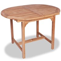 vidaXL B-Ware 7-tlg. Garten-Essgruppe Teak Massivholz