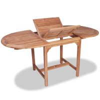 vidaXL B-Ware 7-tlg. Garten-Essgruppe Teak Massivholz