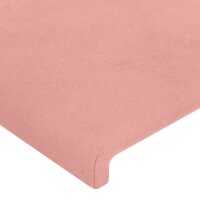 vidaXL Kopfteile 2 Stk. Rosa 90x5x78/88 cm Samt