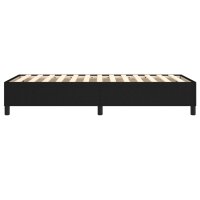 vidaXL Boxspringbett Schwarz 80x200 cm Stoff