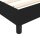 vidaXL Boxspringbett Schwarz 80x200 cm Stoff