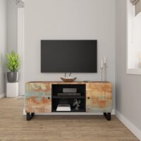 vidaXL TV-Schrank 105x33x46 cm Altholz Massiv