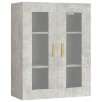 vidaXL Hängeschrank Betongrau 69,5x34x90 cm