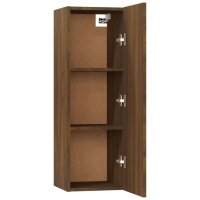 vidaXL 5-tlg. TV-Schrank-Set Braun Eichen-Optik Holzwerkstoff