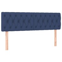 vidaXL Kopfteile 2 Stk. Blau 72x7x78/88 cm Stoff