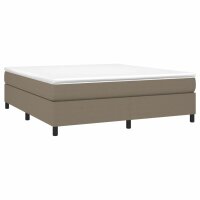 WOWONA Boxspringbett Taupe 180x200 cm Stoff