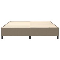 WOWONA Boxspringbett Taupe 180x200 cm Stoff