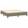 WOWONA Boxspringbett Taupe 180x200 cm Stoff