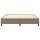 WOWONA Boxspringbett Taupe 180x200 cm Stoff