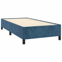 vidaXL Bettgestell Dunkelblau 90x190 cm Samt