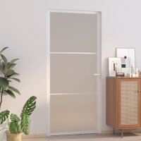 vidaXL Innentür 93x201,5 cm Weiß Mattglas und...