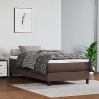 vidaXL Boxspringbett Braun 80x200 cm Kunstleder