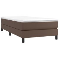 vidaXL Boxspringbett Braun 80x200 cm Kunstleder