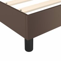 vidaXL Boxspringbett Braun 80x200 cm Kunstleder