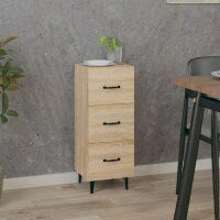 vidaXL Sideboard Sonoma-Eiche 34,5x34x90 cm Holzwerkstoff