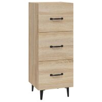 vidaXL Sideboard Sonoma-Eiche 34,5x34x90 cm Holzwerkstoff