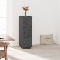 vidaXL Highboard Grau 34x40x108,5 cm Massivholz Kiefer