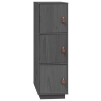 vidaXL Highboard Grau 34x40x108,5 cm Massivholz Kiefer