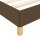 vidaXL Boxspringbett Dunkelbraun 160x200 cm Stoff