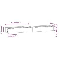 vidaXL Wandschränke 2 Stk. Grau Sonoma 102x30x20 cm Holzwerkstoff