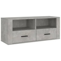 vidaXL TV-Schrank Betongrau 100x35x40 cm Holzwerkstoff