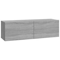 vidaXL 4-tlg. TV-Schrank-Set Grau Sonoma Holzwerkstoff