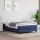 vidaXL Boxspringbett Blau 120x200 cm Stoff