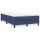 vidaXL Boxspringbett Blau 120x200 cm Stoff