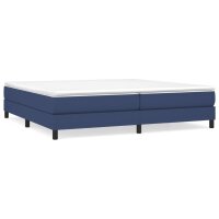 vidaXL Boxspringbett Blau 200x200 cm Stoff