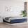 vidaXL Boxspringbett Blau 200x200 cm Stoff