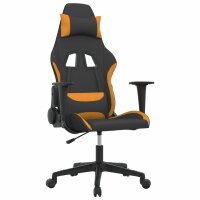 vidaXL Gaming-Stuhl Schwarz und Orange Stoff