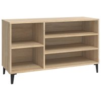 vidaXL Schuhregal Sonoma-Eiche 102x36x60 cm Holzwerkstoff