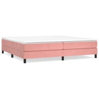 vidaXL Boxspringbett Rosa 200x200 cm Samt