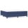 vidaXL Boxspringbett Blau 200x200 cm Stoff